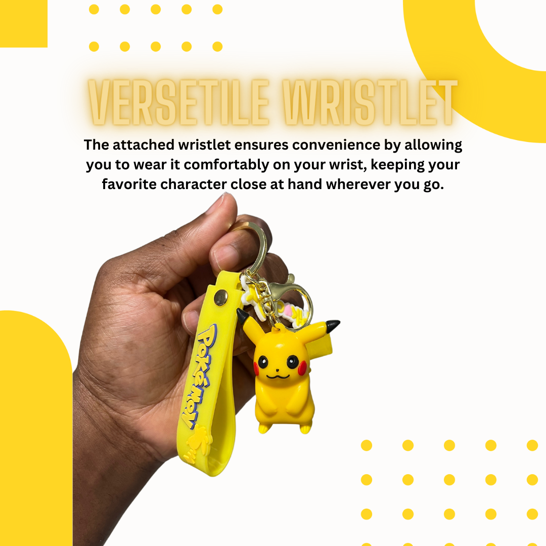 Pikachu Pokémon Keychain - Perfect Gift for Your Keys or Backpack