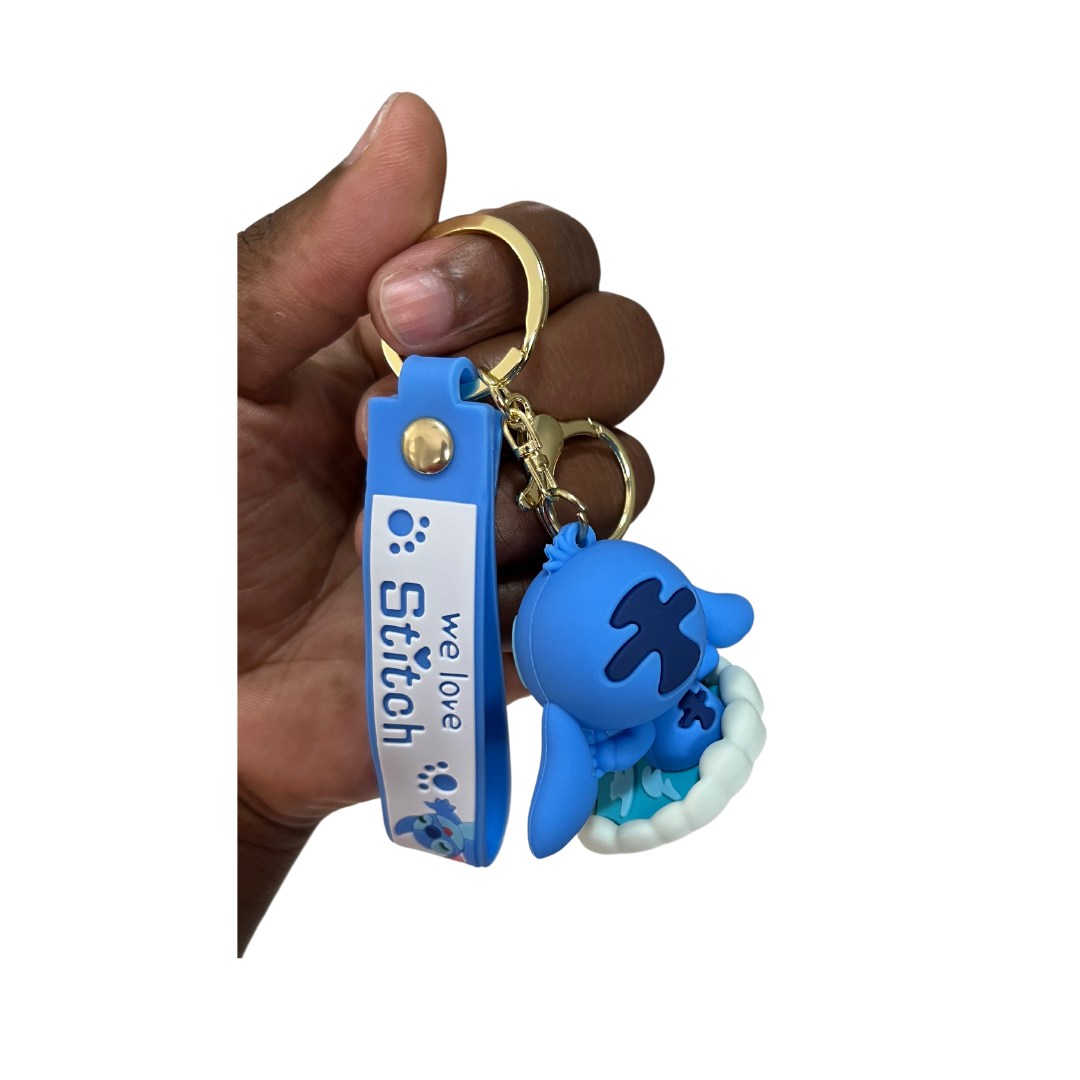 Adorable Stitch Cartoon Character Keychains- Great Gift & Accessories for Any Age - In pool
