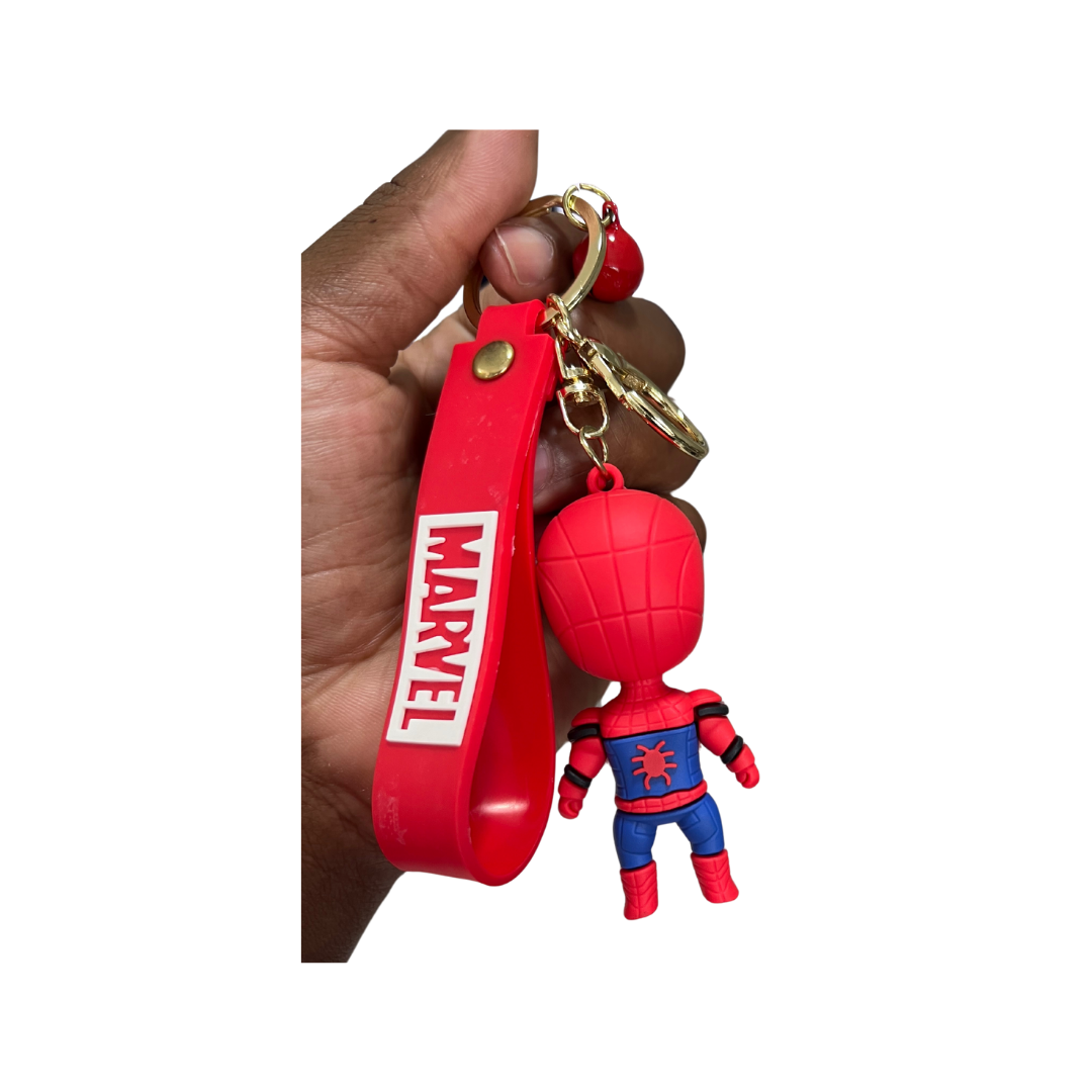Epic Marvel Character Keychains - Collectible Accessories for Superhero Fans - Spiderman Standing