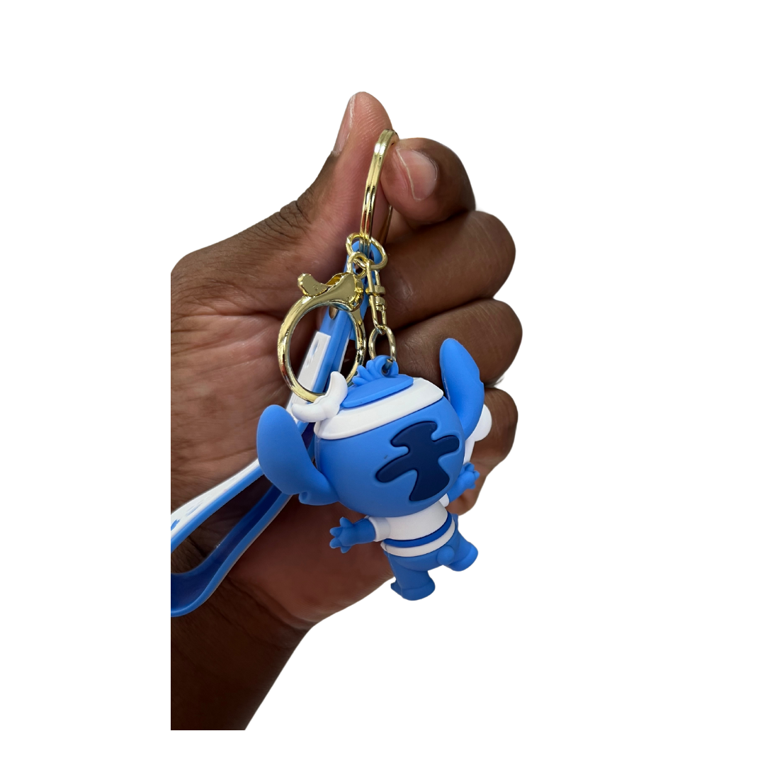 Adorable Stitch Cartoon Character Keychains- Great Gift & Accessories for Any Age - Playing Tennis