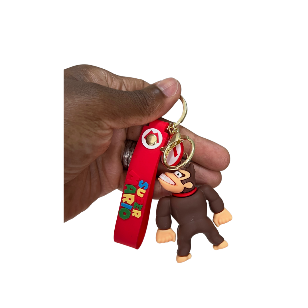 Classic Super Mario Keychains - Must-Have Gift & Collectibles Accessories  for Fans - King Kong