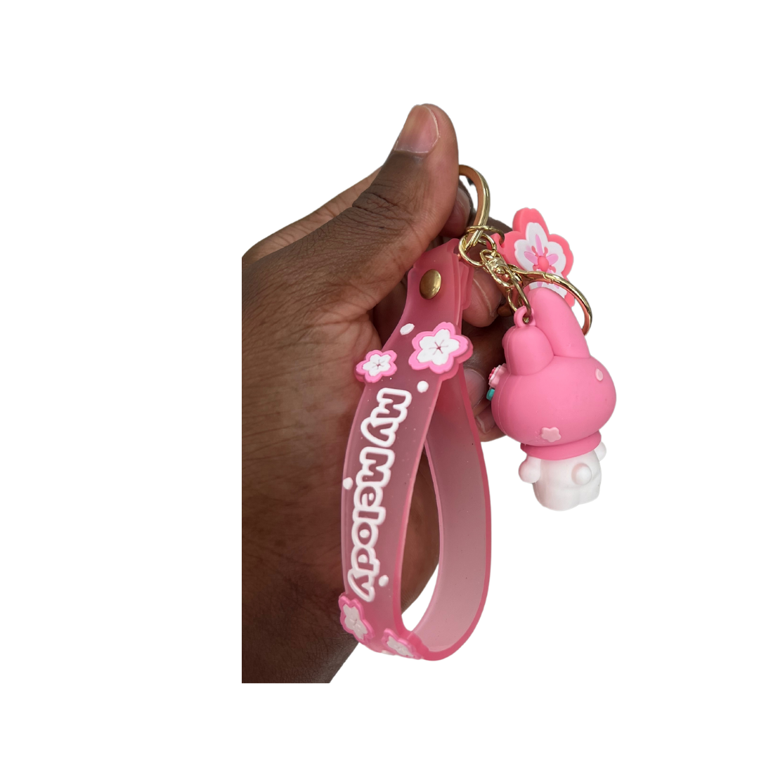 My Melody Hello Kitty Charm Keychain – Perfect for Fans