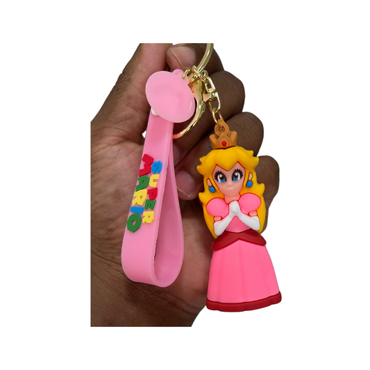 Classic Super Mario Keychains - Must-Have Gift & Collectibles Accessories  for Fans - Princess Peaches