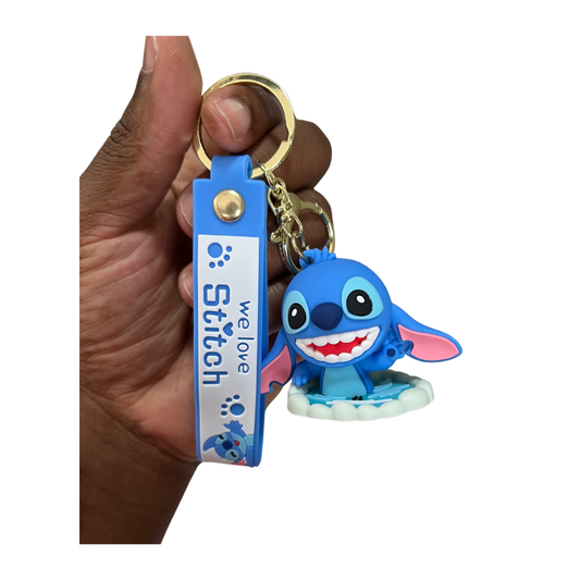 Adorable Stitch Cartoon Character Keychains- Great Gift & Accessories for Any Age - In pool