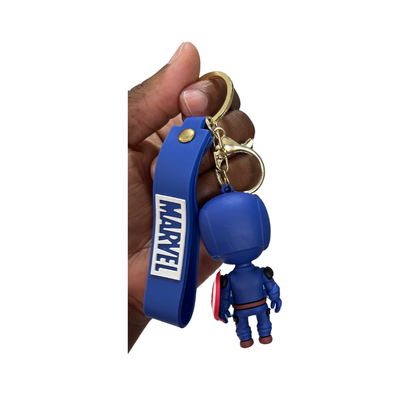 Epic Marvel Character Keychains - Collectible Accessories for Superhero Fans - Captain America