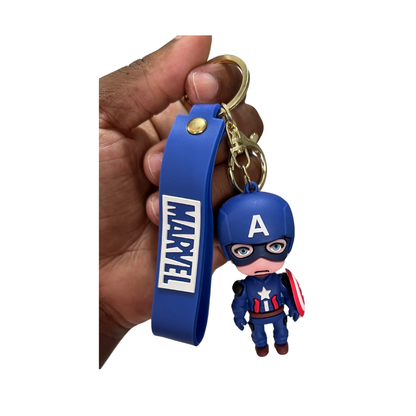 Epic Marvel Character Keychains - Collectible Accessories for Superhero Fans - Captain America