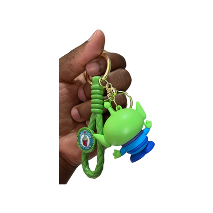 Charming Little Green Man Keychains – Quirky Green Alien Accessories