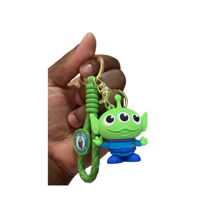 Charming Little Green Man Keychains – Quirky Green Alien Accessories