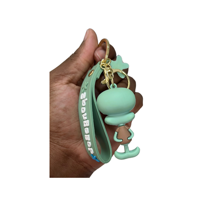 SpongeBob SquarePants Character Keychains with Wristlet - Perfect Gift for Kids & Adults - Squidward